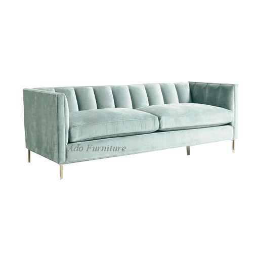 Sofa băng nhung xanh SB011