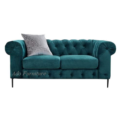 Ghế Sofa băng cổ điển màu xanh đậm SB 024