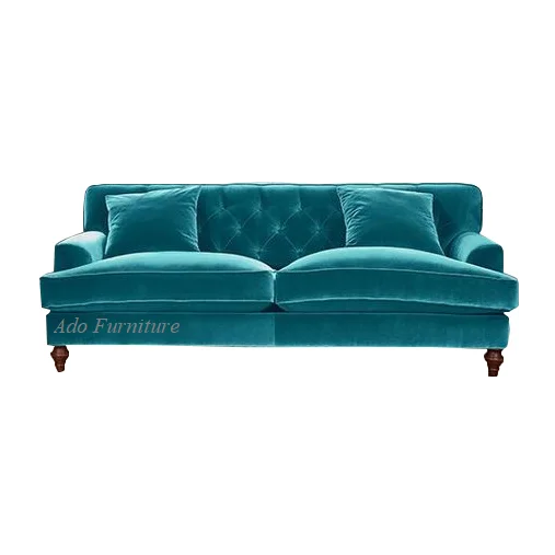 Ghế Sofa băng nhung xanh
