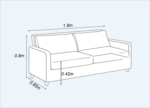 Kích thước ghế sofa tiêu chuẩn cho phòng khách hiện đại