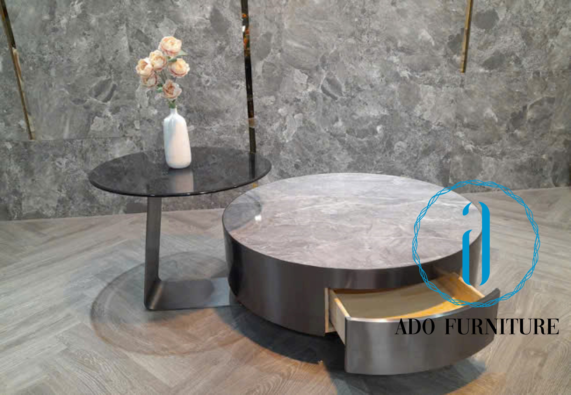 Bàn sofa mặt đá ceramic
